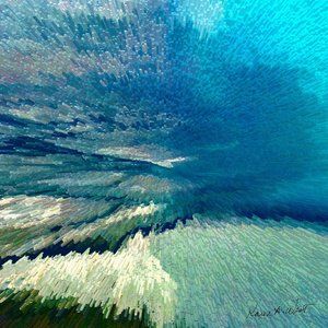 Extraordinary abstract art archivally printed on metal. Cert of authenticity.